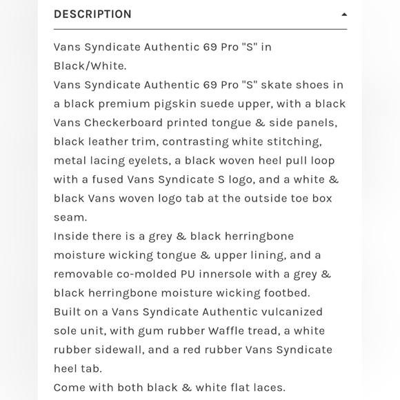 Vans X Syndicate Authentic 69 Pro "S" *NWT* - Picture 8 of 13